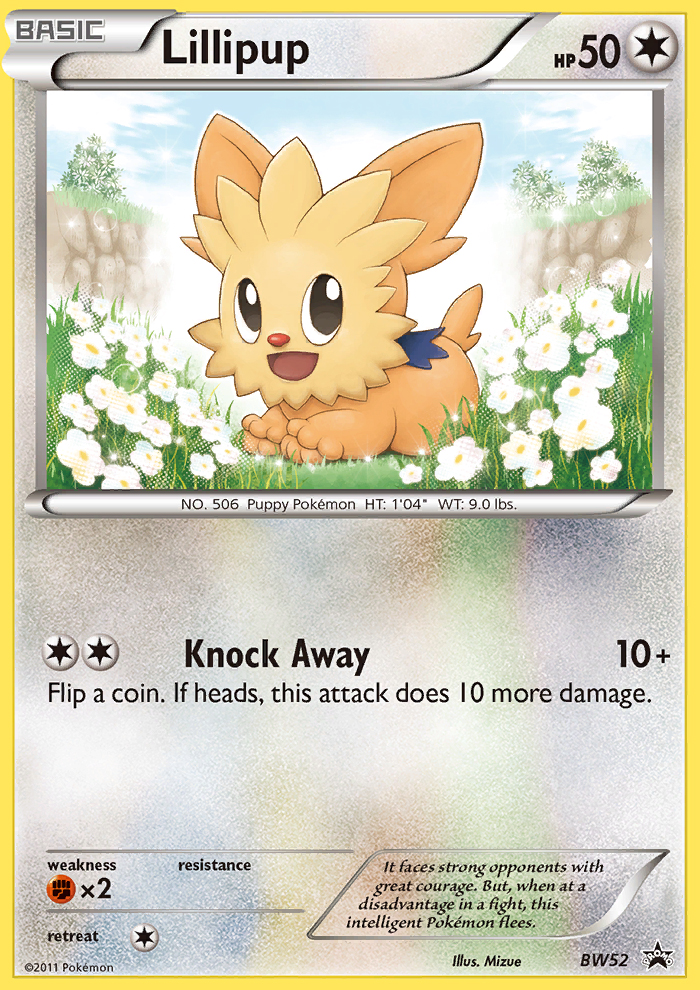 Lillipup - BW Black Star Promos - #BW52 - Pokemon TCG card