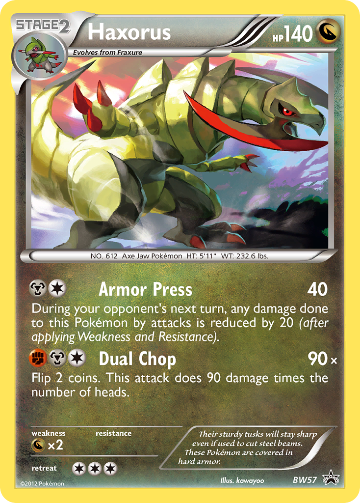Haxorus - BW Black Star Promos - #BW57 - Pokemon TCG card