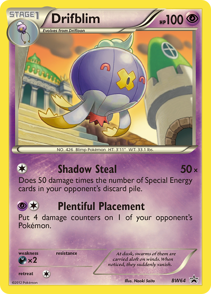 Drifblim - BW Black Star Promos - #BW64 - Pokemon TCG card