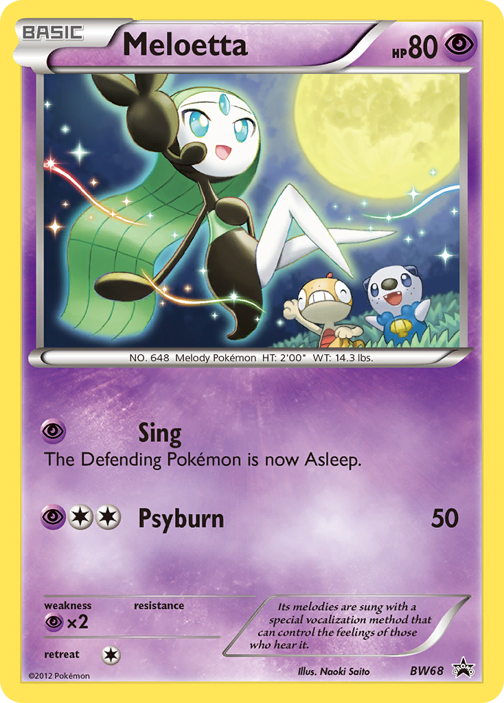 Meloetta - BW Black Star Promos - #BW68 - Pokemon TCG card