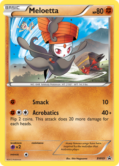 Meloetta #BW69 Meloetta - BW Black Star Promos - #BW69 - Pokemon TCG card