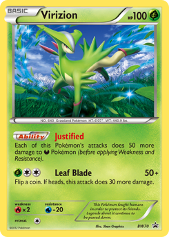 Virizion - BW Black Star Promos - #BW70 - Pokemon TCG card