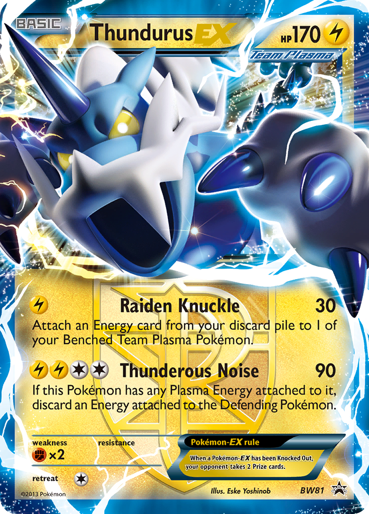 Thundurus-EX - BW Black Star Promos - #BW81 - Pokemon TCG card