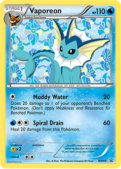 Vaporeon #BW89 Vaporeon - BW Black Star Promos - #BW89 - Pokemon TCG card