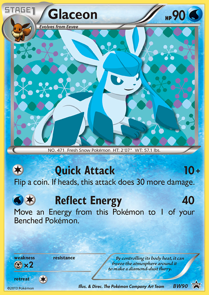 Glaceon - BW Black Star Promos - #BW90 - Pokemon TCG card
