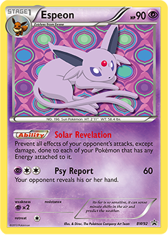 Espeon #BW92 Espeon - BW Black Star Promos - #BW92 - Pokemon TCG card