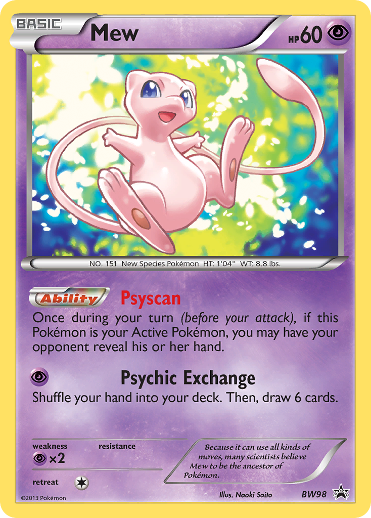 Mew - BW Black Star Promos - #BW98 - Pokemon TCG card