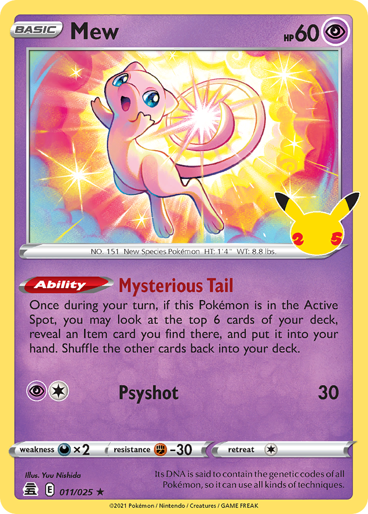 Mew - Celebrations - #11 - Pokemon TCG card