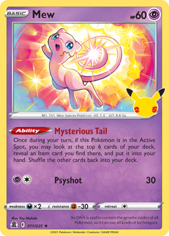 Mew #11 Mew - Celebrations - #11 - Pokemon TCG card