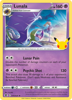 Lunala #15 Lunala - Celebrations - #15 - Pokemon TCG card