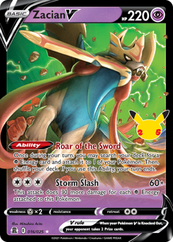 Zacian V #16 Zacian V - Celebrations - #16 - Pokemon TCG card