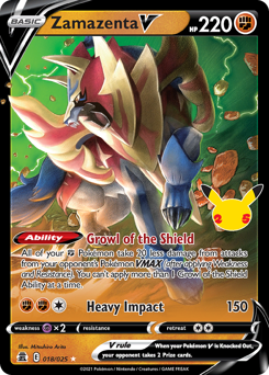 Zamazenta V #18 Zamazenta V - Celebrations - #18 - Pokemon TCG card