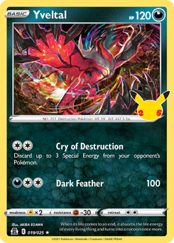 Yveltal - Celebrations - #19 - Pokemon TCG card