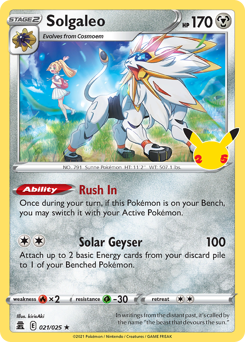 Solgaleo - Celebrations - #21 - Pokemon TCG card