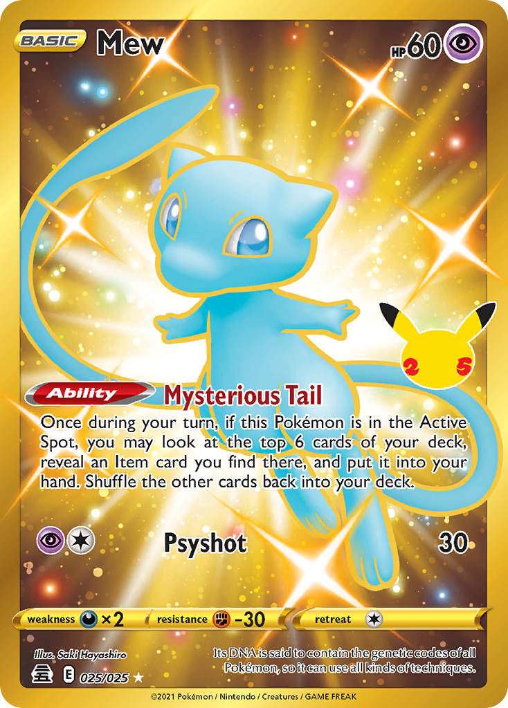 Mew - Celebrations - #25 - Pokemon TCG card