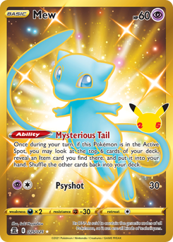 Mew #25 Mew - Celebrations - #25 - Pokemon TCG card