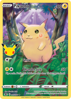 Pikachu #5 Pikachu - Celebrations - #5 - Pokemon TCG card