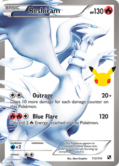 Reshiram #113 Reshiram - Celebrations: Classic Collection - #113 - Pokemon TCG card