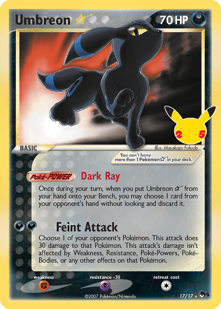Umbreon ★ - Celebrations: Classic Collection - #17 - Pokemon TCG card