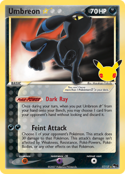 Umbreon ★ #17 Umbreon ★ - Celebrations: Classic Collection - #17 - Pokemon TCG card