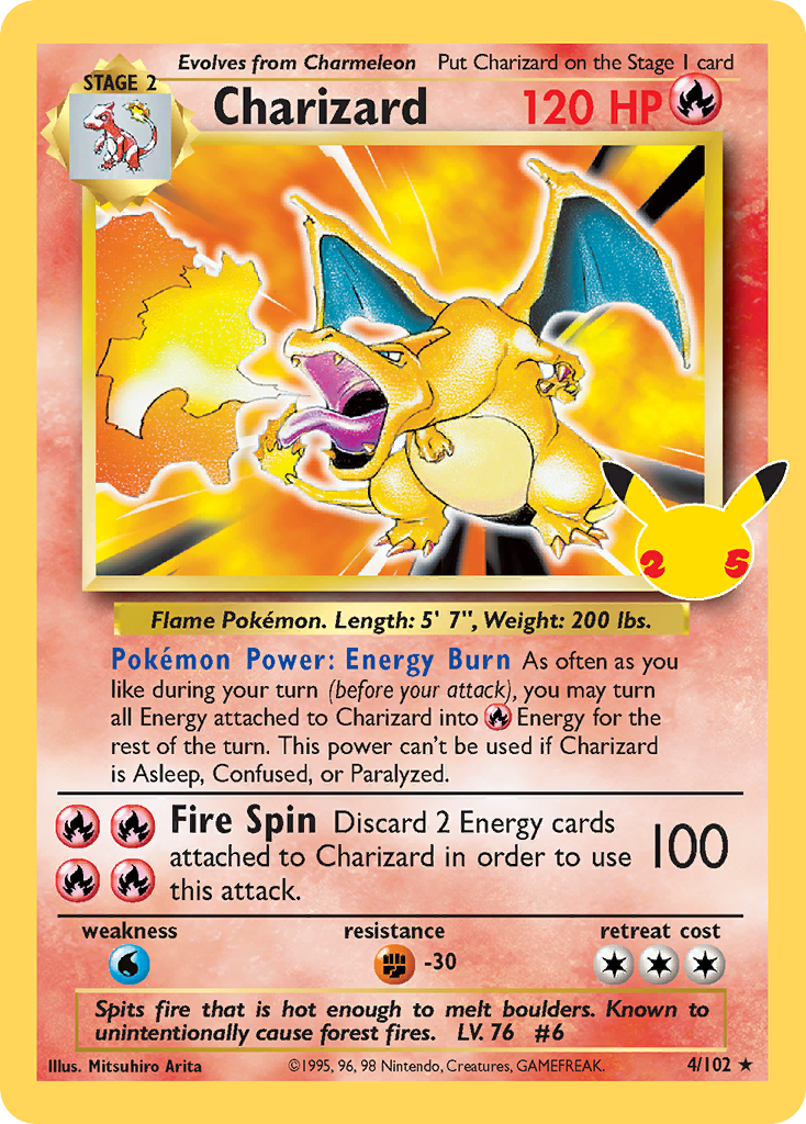 Charizard - Celebrations: Classic Collection - #4 - Pokemon TCG card