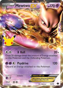 Mewtwo-EX - Celebrations: Classic Collection - #54 - Pokemon TCG card