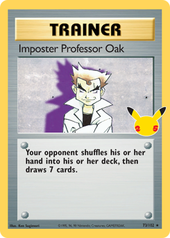 Imposter Professor Oak - Celebrations: Classic Collection - #73 - Pokemon TCG card