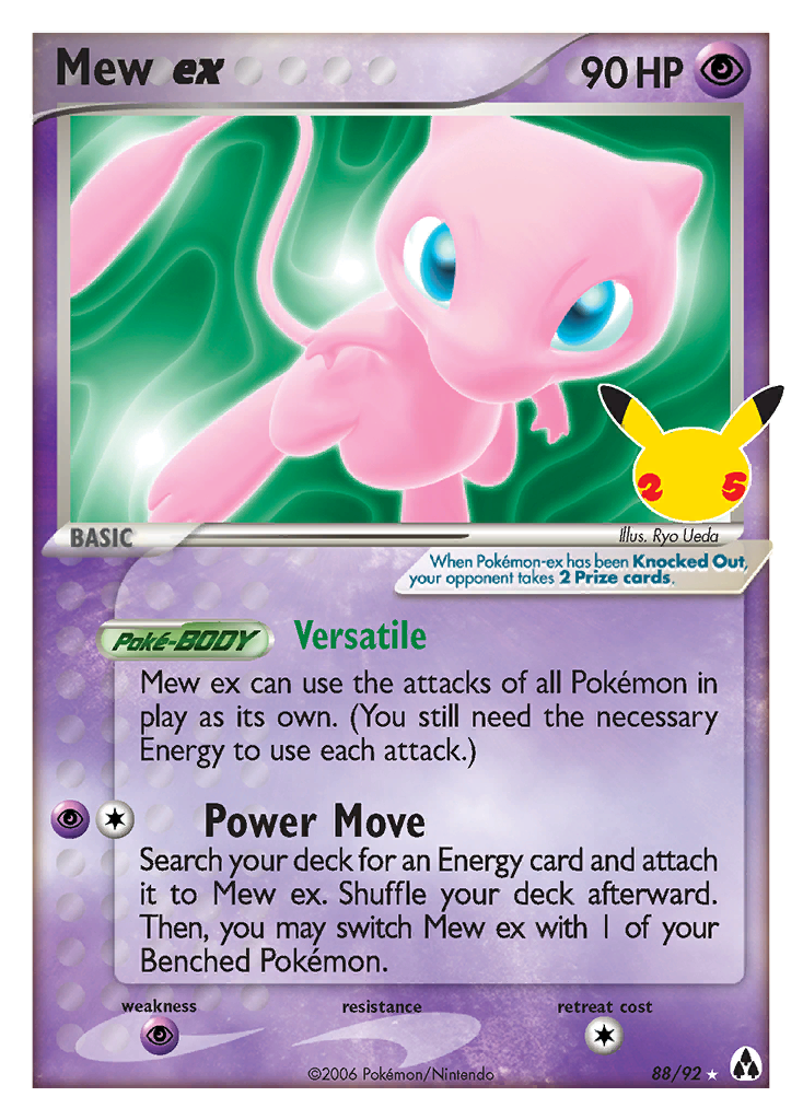 Mew ex - Celebrations: Classic Collection - #88 - Pokemon TCG card