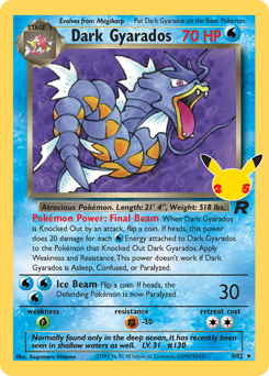 Dark Gyarados #8 Dark Gyarados - Celebrations: Classic Collection - #8 - Pokemon TCG card