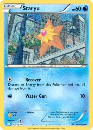 Staryu - Pokémon TCG Classic - Blastoise - #004 - Pokemon TCG card
