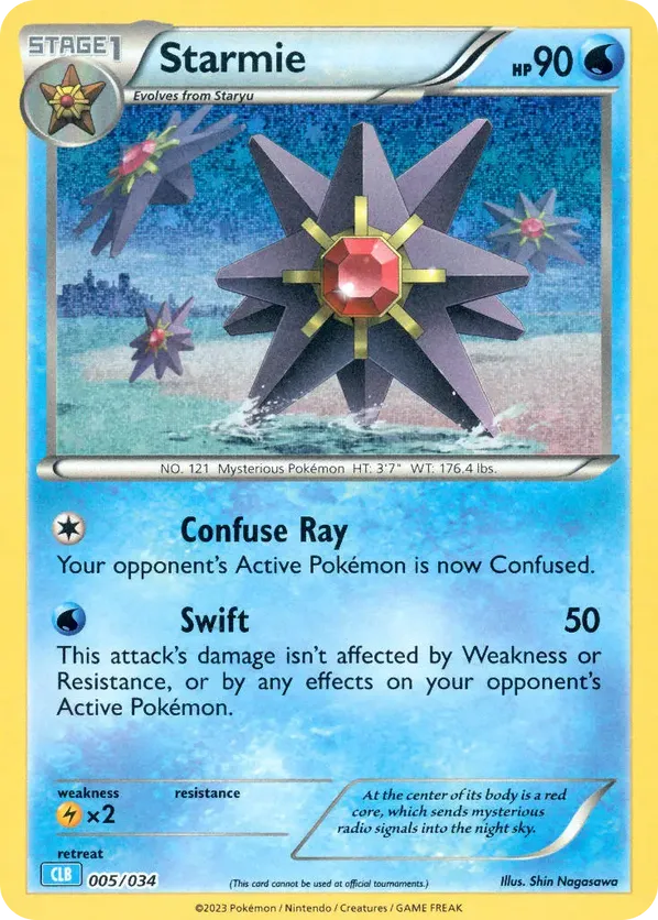 Starmie - Pokémon TCG Classic - Blastoise - #005 - Pokemon TCG card