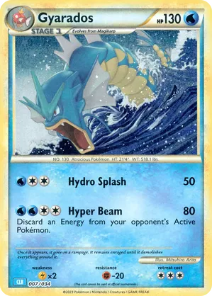Gyarados #007 Gyarados - Pokémon TCG Classic - Blastoise - #007 - Pokemon TCG card