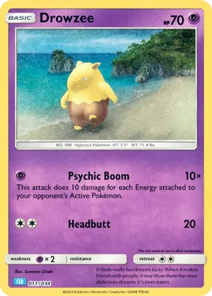 Drowzee #011 Drowzee - Pokémon TCG Classic - Blastoise - #011 - Pokemon TCG card