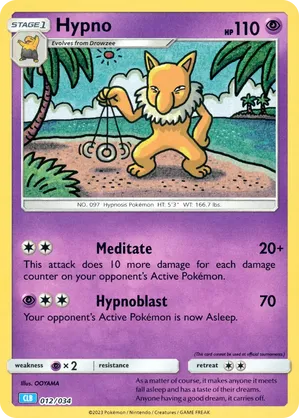 Hypno #012 Hypno - Pokémon TCG Classic - Blastoise - #012 - Pokemon TCG card