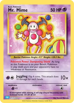Mr. Mime - Pokémon TCG Classic - Blastoise - #013 - Pokemon TCG card