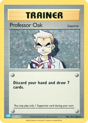 Professor Oak - Pokémon TCG Classic - Blastoise - #025 - Pokemon TCG card