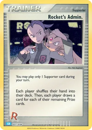 Rocket’s Admin - Pokémon TCG Classic - Blastoise - #027 - Pokemon TCG card