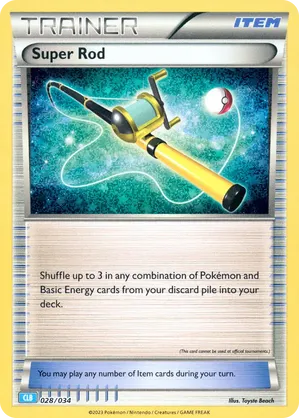 Super Rod - Pokémon TCG Classic - Blastoise - #028 - Pokemon TCG card