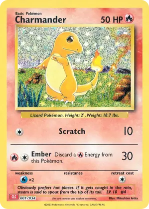 Charmander #001 Charmander - Pokémon TCG Classic - Charizard - #001 - Pokemon TCG card