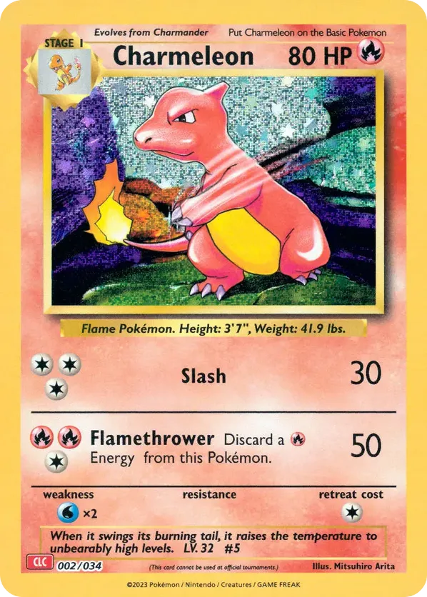 Charmeleon - Pokémon TCG Classic - Charizard - #002 - Pokemon TCG card