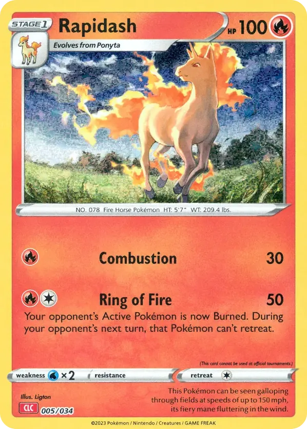 Rapidash - Pokémon TCG Classic - Charizard - #005 - Pokemon TCG card