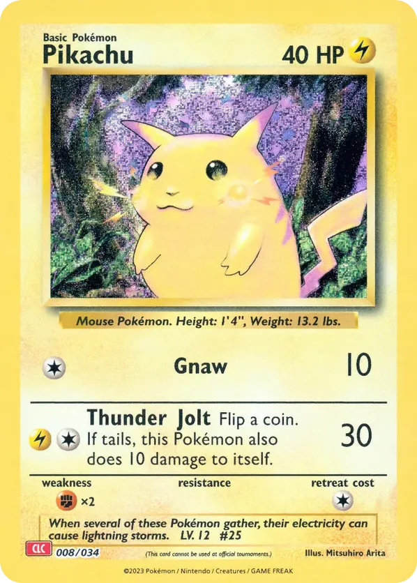Pikachu - Pokémon TCG Classic - Charizard - #008 - Pokemon TCG card