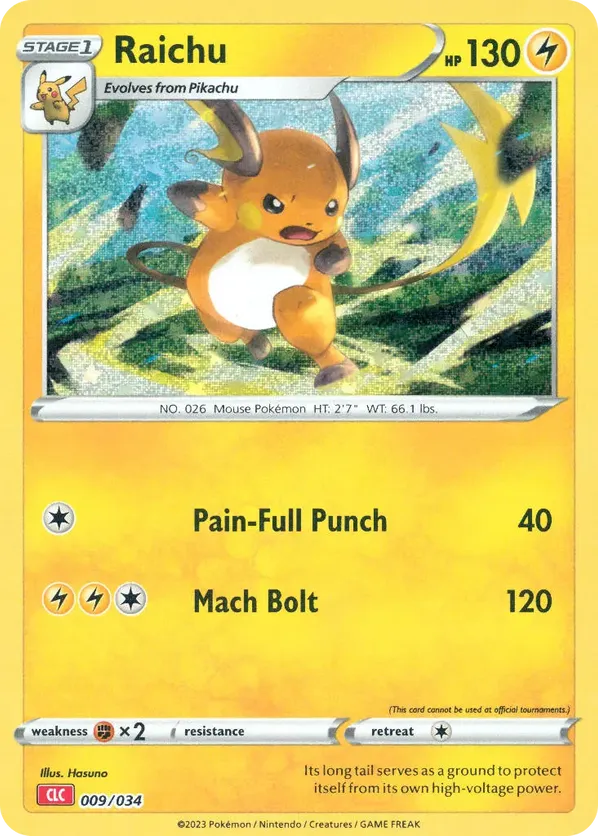 Raichu - Pokémon TCG Classic - Charizard - #009 - Pokemon TCG card