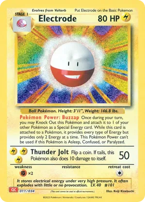 Electrode #011 Electrode - Pokémon TCG Classic - Charizard - #011 - Pokemon TCG card