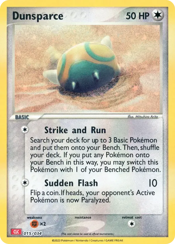 Dunsparce - Pokémon TCG Classic - Charizard - #015 - Pokemon TCG card