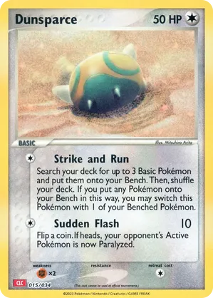 Dunsparce #015 Dunsparce - Pokémon TCG Classic - Charizard - #015 - Pokemon TCG card