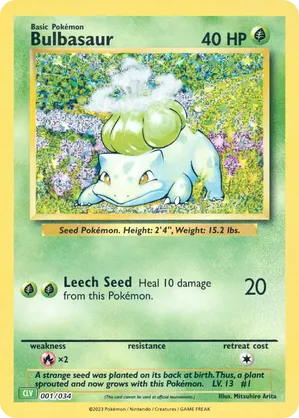 Bulbasaur #001 Bulbasaur - Pokémon TCG Classic - Venusaur - #001 - Pokemon TCG card
