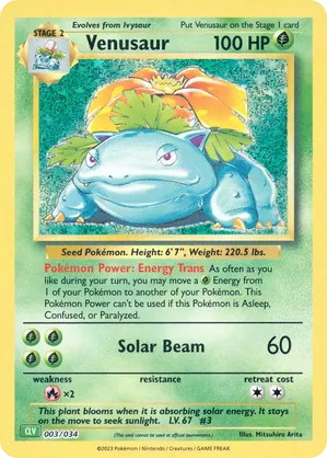 Venusaur #003 Venusaur - Pokémon TCG Classic - Venusaur - #003 - Pokemon TCG card