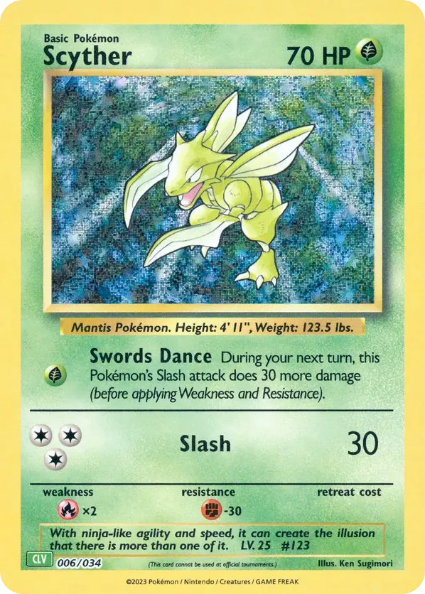 Scyther - Pokémon TCG Classic - Venusaur - #006 - Pokemon TCG card