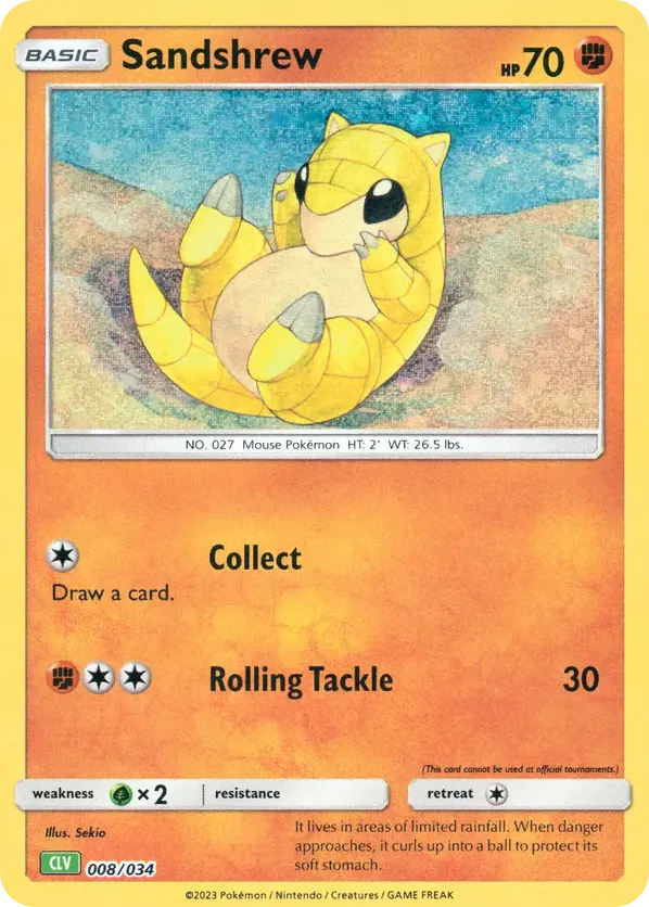Sandshrew - Pokémon TCG Classic - Venusaur - #008 - Pokemon TCG card